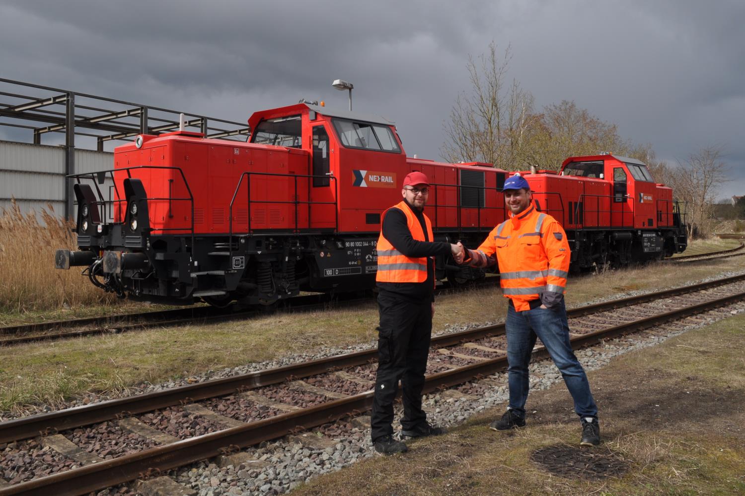 Übergabe des Alstom Prima H3 in Stendal Handover of the Alstom Prima H3 locomotives in Stendal